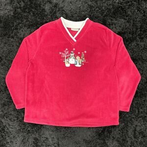 Vintage fleece snowmen christmas sweater